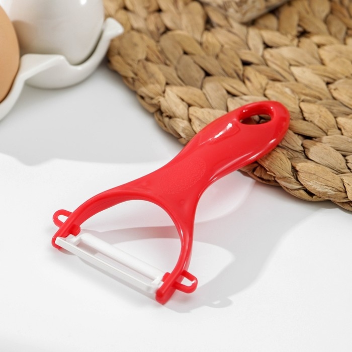 Овощечистка керамическая Доляна «Солнечная», 13 см, цвет МИКС Овощечистка керамическая Доляна «Солнечная», 13 см, цвет МИКС