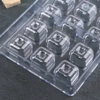 Форма для шоколада и конфет KONFINETTA &laquo;Пончик в форме квадрата&raquo;, 33&times;16.2 см, 21 ячейка, ячейка 2.6&times;2.6 см, пластик, прозрачная