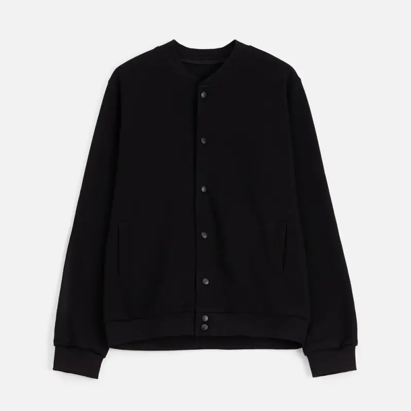 Бомбер унисекс Nuppu, черный, размер S