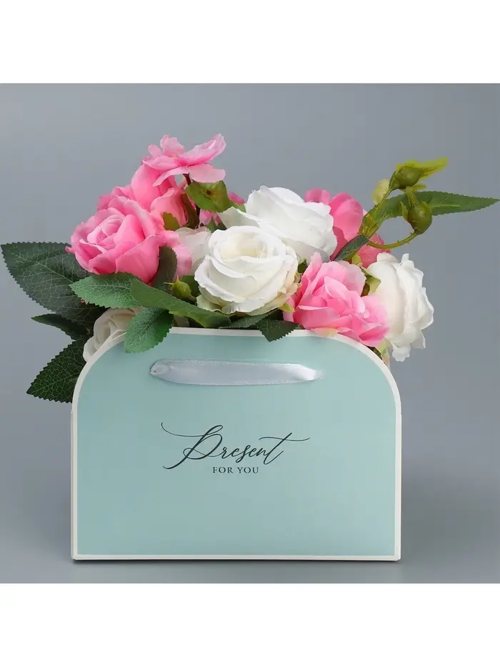 Переноска для цветов складная &laquo;Тиффани&raquo;, 17&times;13&times;7 см