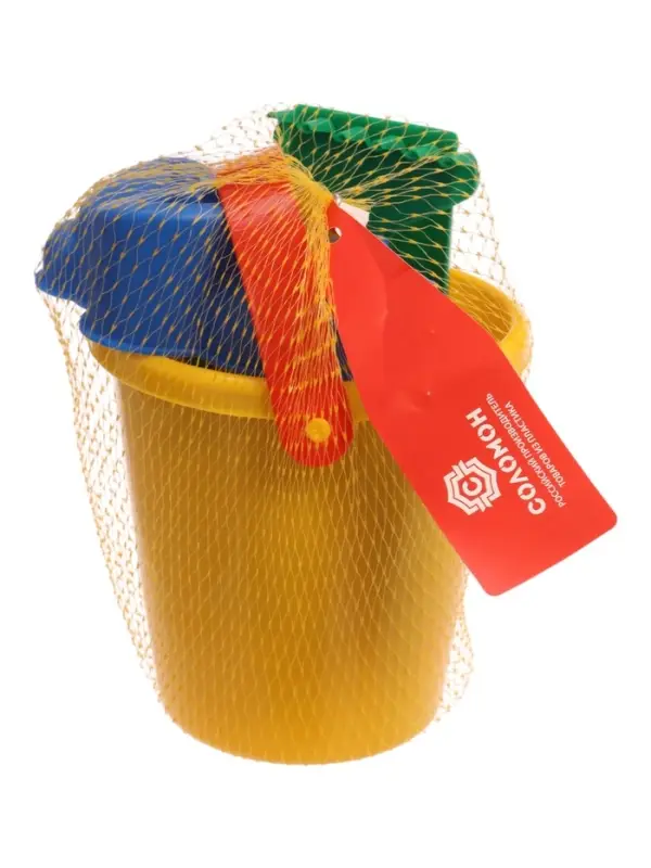 Набор игрушек для песочницы: ведёрко, 4 формочки для песка, грабли, лопатка, МИКС