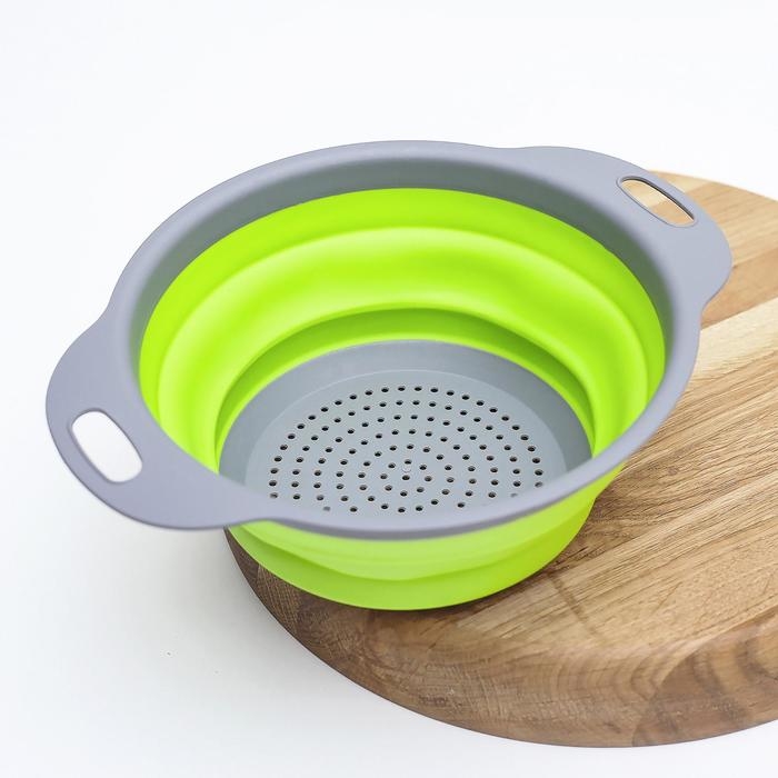 Дуршлаг складной Доляна «Компакт», 24×19,5×8 см, цвет МИКС Дуршлаг складной Доляна «Компакт», 24×19,5×8 см, цвет МИКС