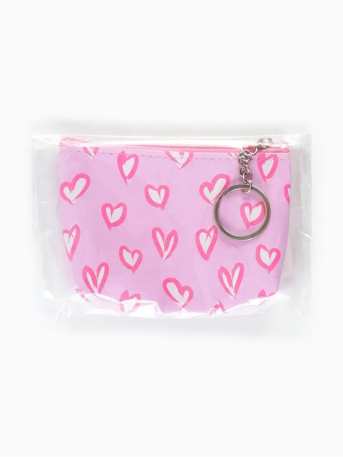 Кошелёк маленький &laquo;Сердечки&raquo;, монетница, на молнии, 10.5&times;2.5&times;8 см, МИКС