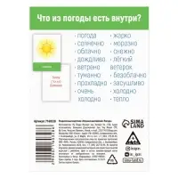 Раздаточные карточки «Изучаем английский. Погода», 3+