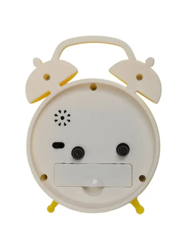 Часы - будильник настольные &laquo;Смайл&raquo;, дискретный ход, 9&times;12 см, 1хАА, жёлтые