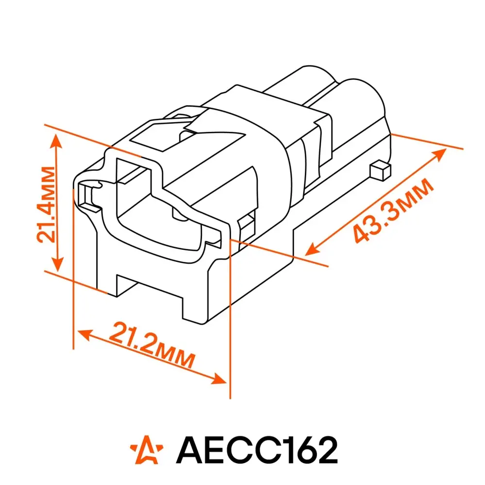 Разъём 2 pin с проводами для датчика ABS Hyundai Elantra, Kia Cerato