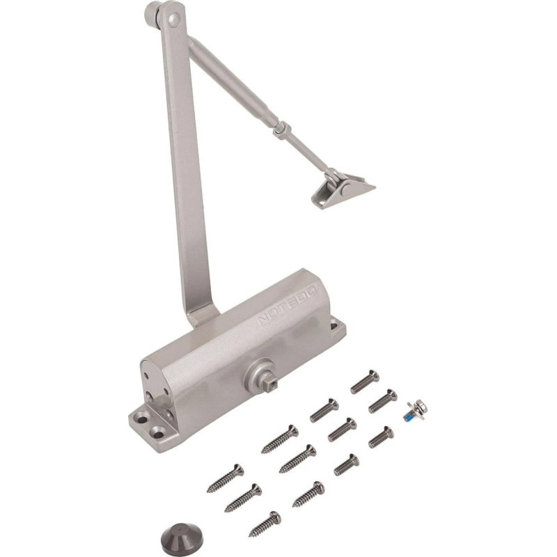 Доводчик дверной NOTEDO DC-080 GRAY 60-120 кг серый (10)