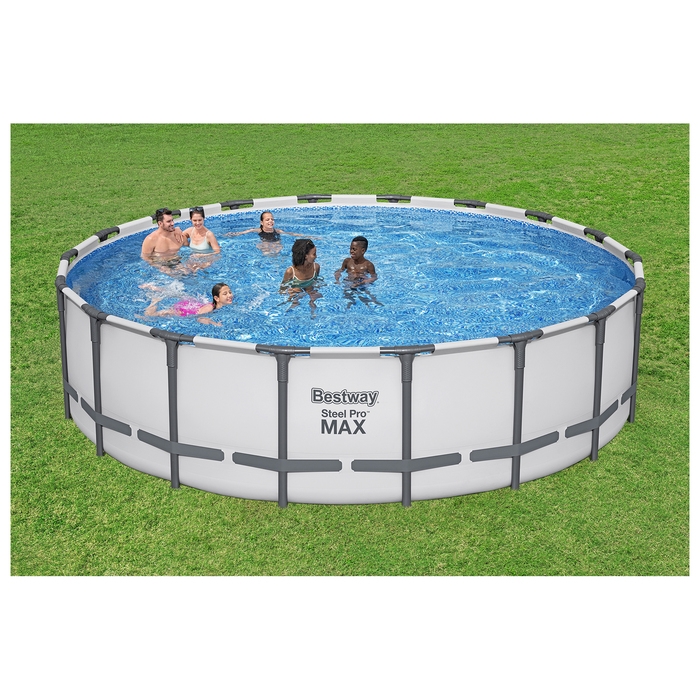 Бассейн каркасный Bestway Steel Pro Max, 549×132 см, фильтр-насос, лестница, тент, 561FJ Бассейн каркасный Bestway Steel Pro Max, 549×132 см, фильтр-насос, лестница, тент, 561FJ