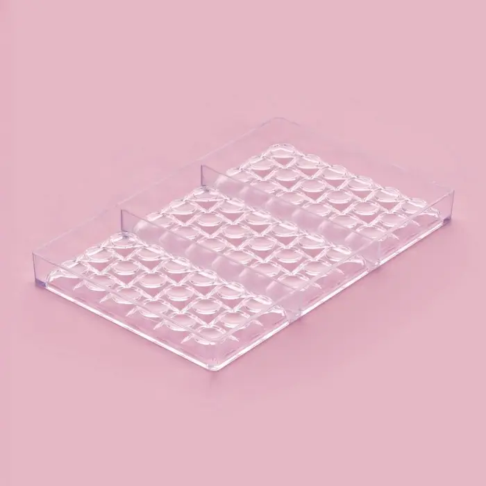 Форма для шоколада KONFINETTA &laquo;Поп-ит&raquo;, 27.5&times;17.5&times;2.5 см, 3 ячейки 15.3&times;7.5&times;0.8 см, пластик, прозрачная