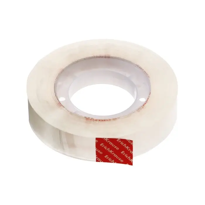 Клейкая лента канцелярская, 12 мм х 33 метра, ErichKrause Crystal, суперпрозрачная, в коробке, с европодвесом Клейкая лента канцелярская, 12 мм х 33 метра, ErichKrause Crystal, суперпрозрачная, в коробке, с европодвесом