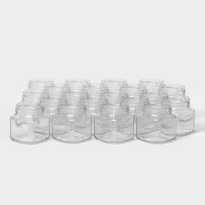 Набор стеклянных банок для консервации, ТО-66 мм, 250 мл, 20 шт Набор стеклянных банок для консервации, ТО-66 мм, 250 мл, 20 шт