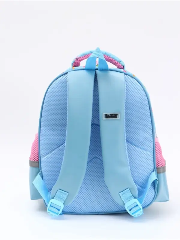 Ранец с эргономичной спинкой 3 отделения, средний "Зая"