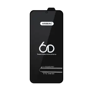 Защитное стекло для Samsung S24 ANMAC 6D Black без упаковки Арт. 1137476 (10 шт./уп.)