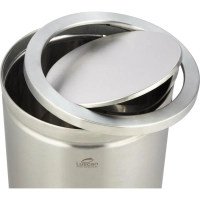 Ведро мусорное (урна) с качающ.крышкой нерж.сталь Luscan Professional 18л