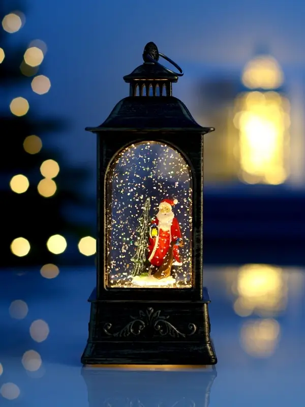 Фигура светодиодная фонарь  Фигура светодиодная фонарь "Дед мороз", 20х9х9 см, AAAx3, Т/БЕЛЫЙ