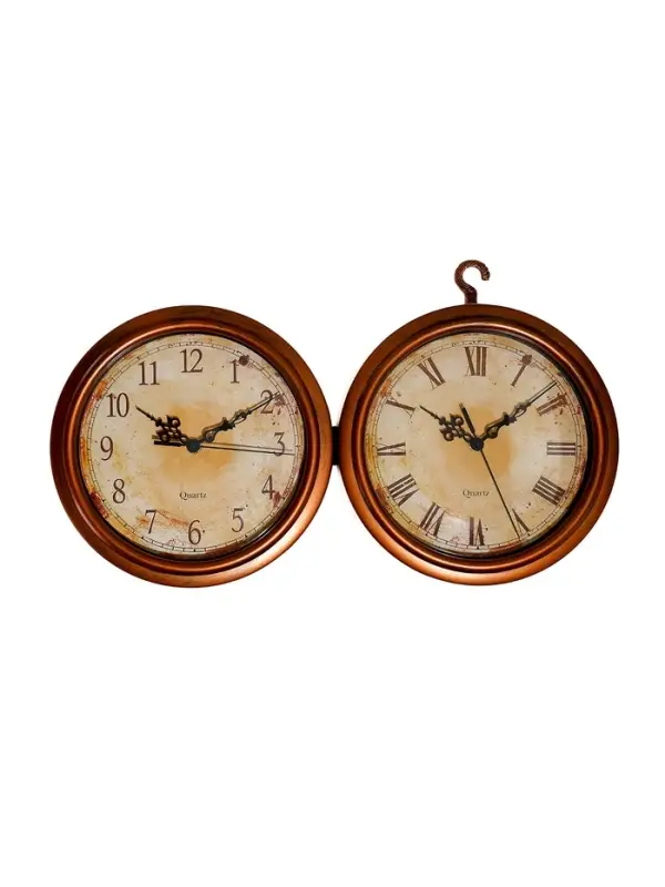 Часы настенные интерьерные &laquo;Сабатини&raquo;, двусторонние, на подвесе, плавный ход, 35&times;30 см, d=19.5 см, от батарейки 1хАА