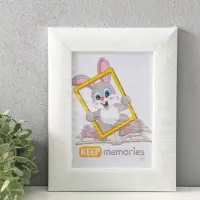 Фоторамка для фото 15&times;21 см Keep memories Luxe Elegance, пластик, белый, (пластиковый экран)
