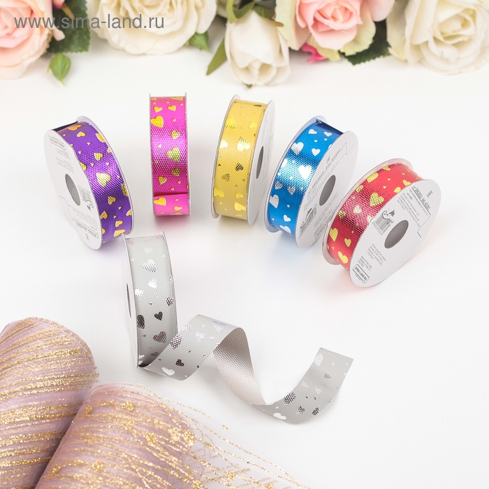 Лента упаковочная (ФАСОВКА 6 шт) микс, 1,8 см х 5 м Лента упаковочная (ФАСОВКА 6 шт) микс, 1,8 см х 5 м