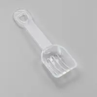 Ванночка для грызунов, 14&times;10.4 см, угловая, с лопаткой, пластик, голубая