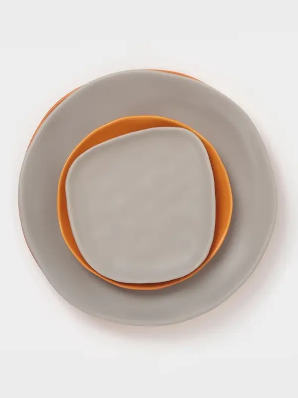 Тарелка Magistro Potter, d=26 см, фарфор, оранжевая