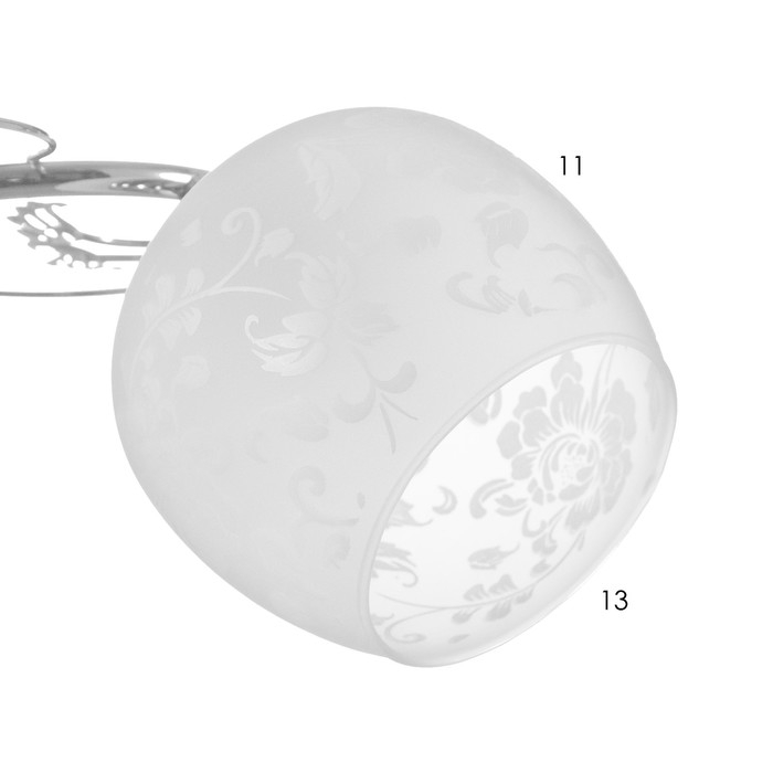 Люстра потолочная "Кураж" 3х40Вт Е27 Цвет: Серебро