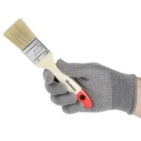 ЕРМАК/HEADMAN Кисть малярная плоская "Евро" нат. щетина 1.5" (38мм)