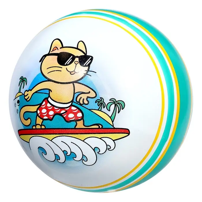 Мяч резиновый, диаметр 15 см, МИКС