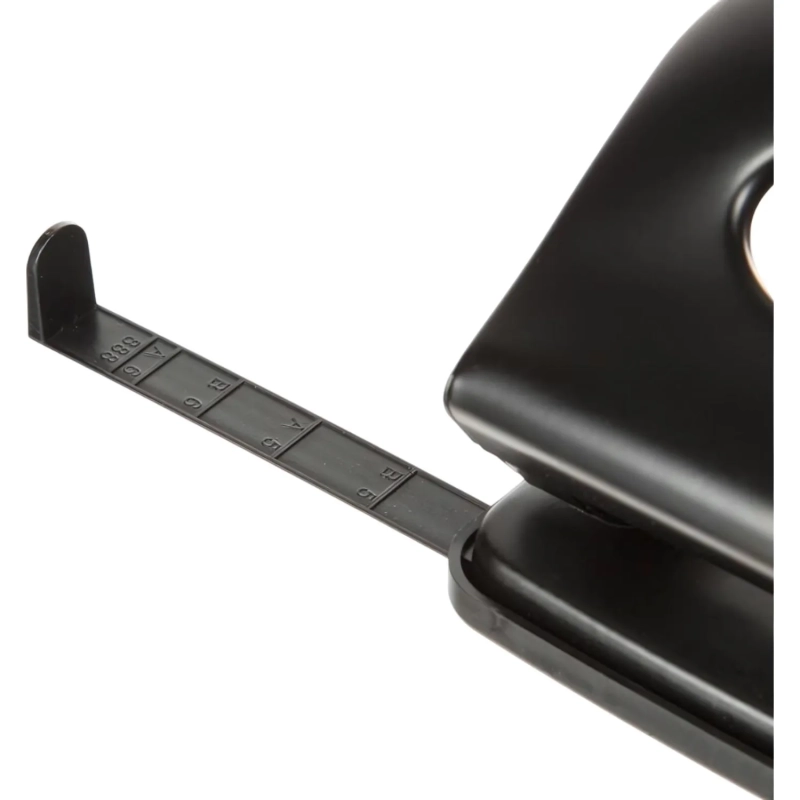 Дырокол металлический Attache до 30 листов, с линейкой, цвет черный