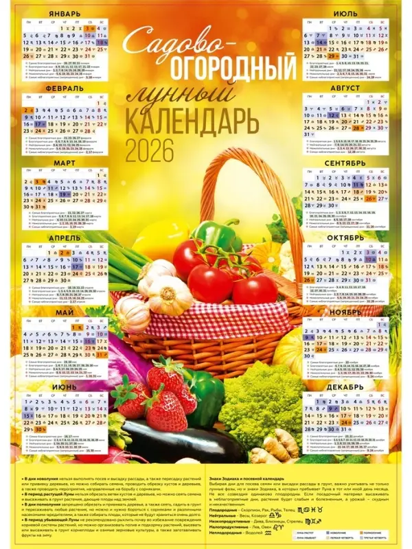 Календарь 2026 &laquo;Садово-огородный&raquo;, А2