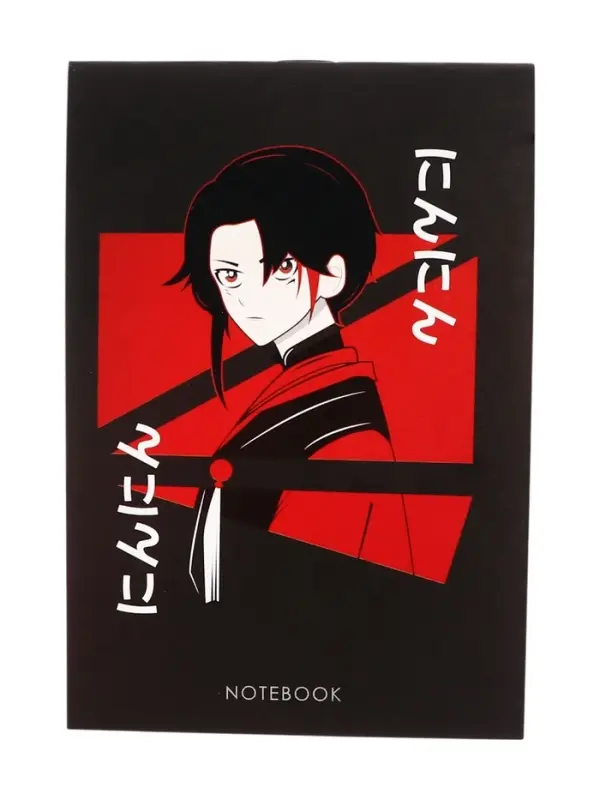 Блокнот А6, 24 листа в клетку на скрепке "Анимэ", обложка мелованный картон, блок офсет, МИКС