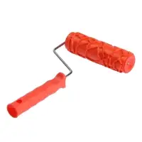 Валик декоративный ТУНДРА, резиновый, &laquo;кракле&raquo;, рукоятка d=6 мм, 180 мм