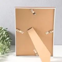 Фоторамка пластик формат А4 "Современная классика" беж и белый 26х20,8х1,5 см