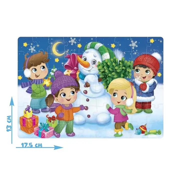 Пазл детский «Новогодние радости», 54 элемента Пазл детский «Новогодние радости», 54 элемента