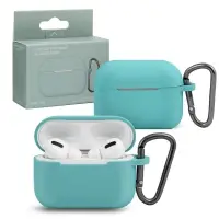 Чехол APods Pro Hang Silicon Сase с карабином   SL coast blue