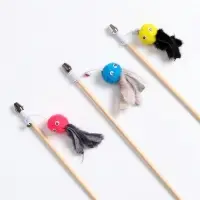 Дразнилка - удочка &laquo;Осьминожка с норкой&raquo;, на деревянной палочке, цвет МИКС