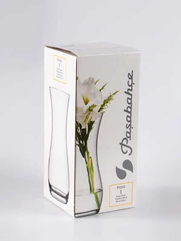 Ваза &laquo;Бриз&raquo;, дымка, h=26 см, стекло, прозрачная