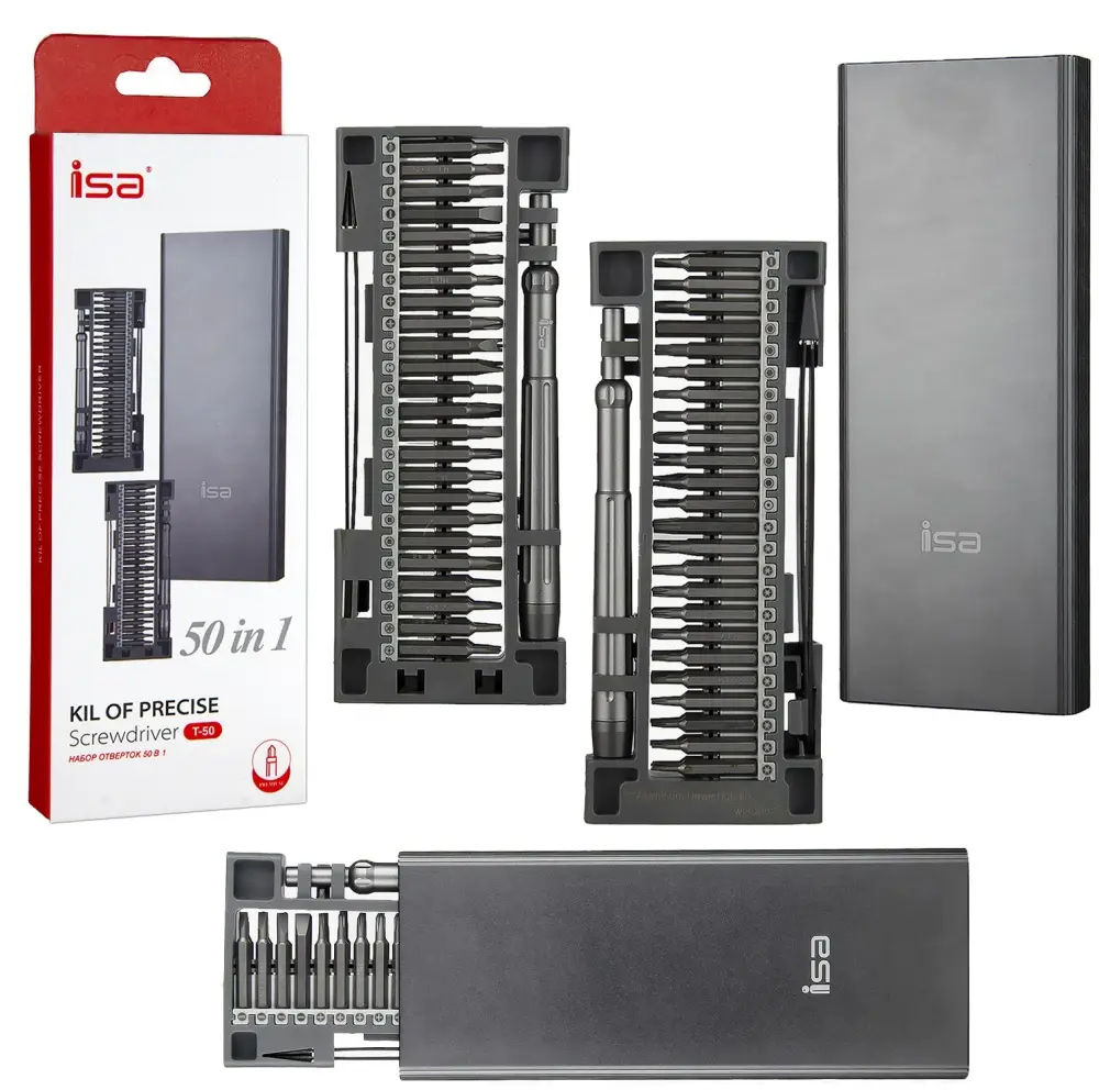 Набор отверток 50 в 1 ISA Арт.611112 (80шт/кор)