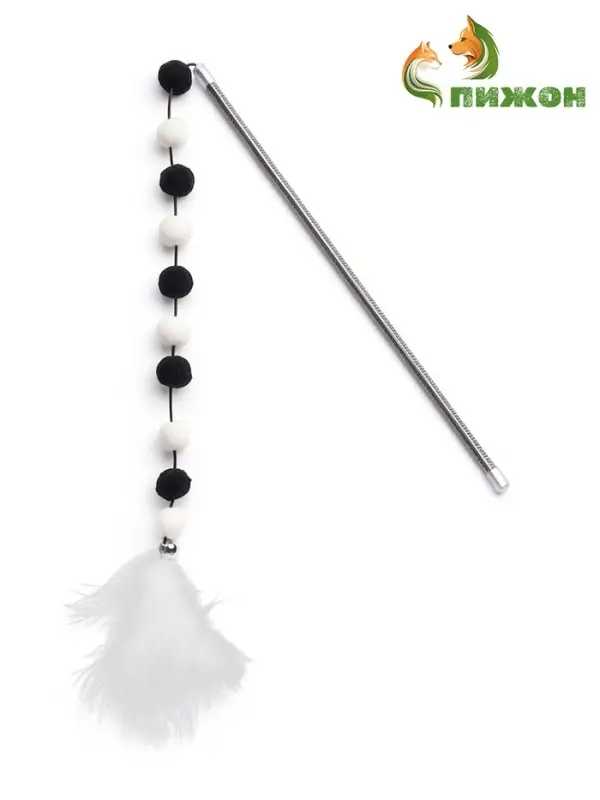 Дразнилка-удочка &laquo;Бусы&raquo;, цвет МИКС