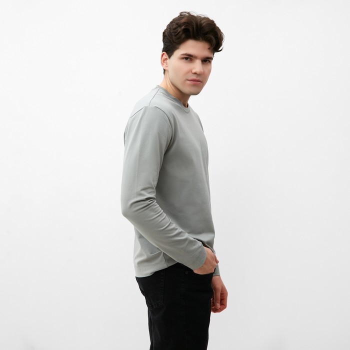 Лонгслив мужской MIST Men's casual размер 52, серый