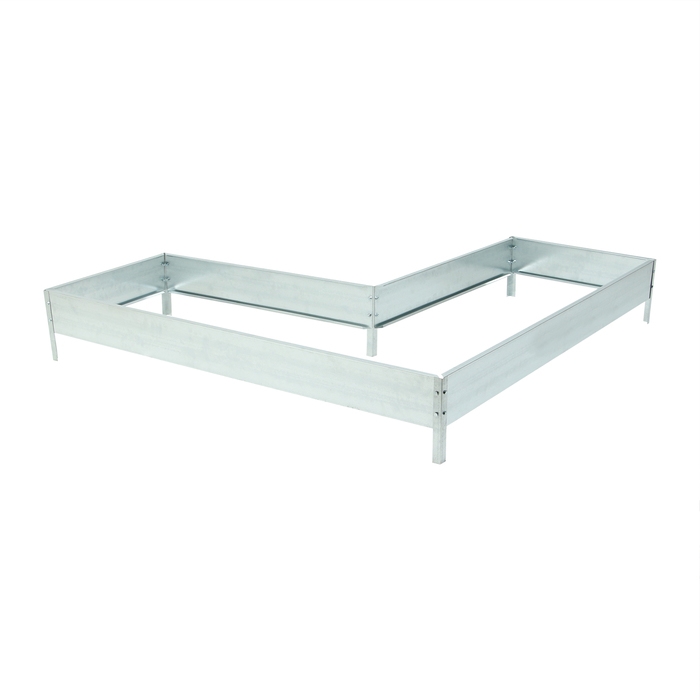 Грядка оцинкованная, Г-образная, 152 × 60 × 15 см, Greengo