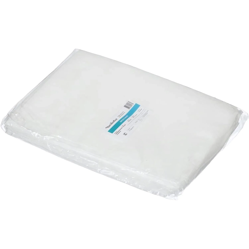 Простыня 200x140, спанбонд ламин., 10шт/уп, штучно, 02-195