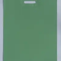 Пакет полиэтиленовый с вырубной ручкой, оливковый 40х50 см, 60 мкм