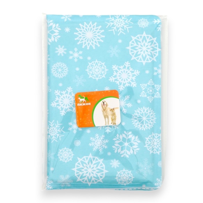 Коврик охлаждающий (гель), 40 х 30 см, снежинки Коврик охлаждающий (гель), 40 х 30 см, снежинки