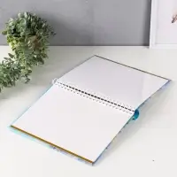 Фотоальбом 10 магнитных листов "Причал" 23X28см, пер-т внутр.спираль, 3D эффект