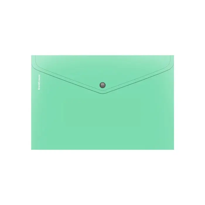 Папка-конверт на кнопке А4, 180 мкм, ErichKrause "Matt Pastel Bloom", непрозрачная, микс