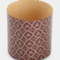 Набор бумажных форм для кулича "ХВ Коричневый", 90х90 мм, 10 шт