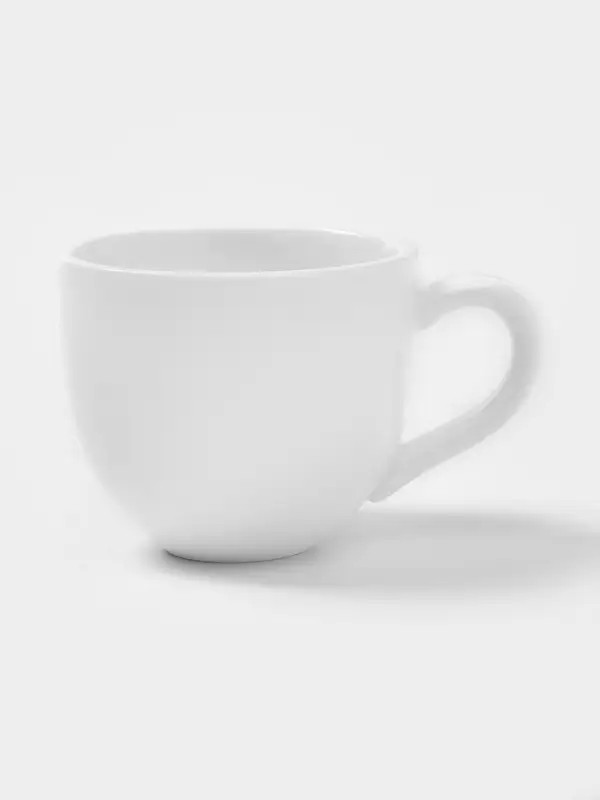 Чайный сервиз Magistro Mien, 2 персоны, 4 предмета: 2 чашки 200 мл, 2 блюдца d=16 см, фарфор, белый