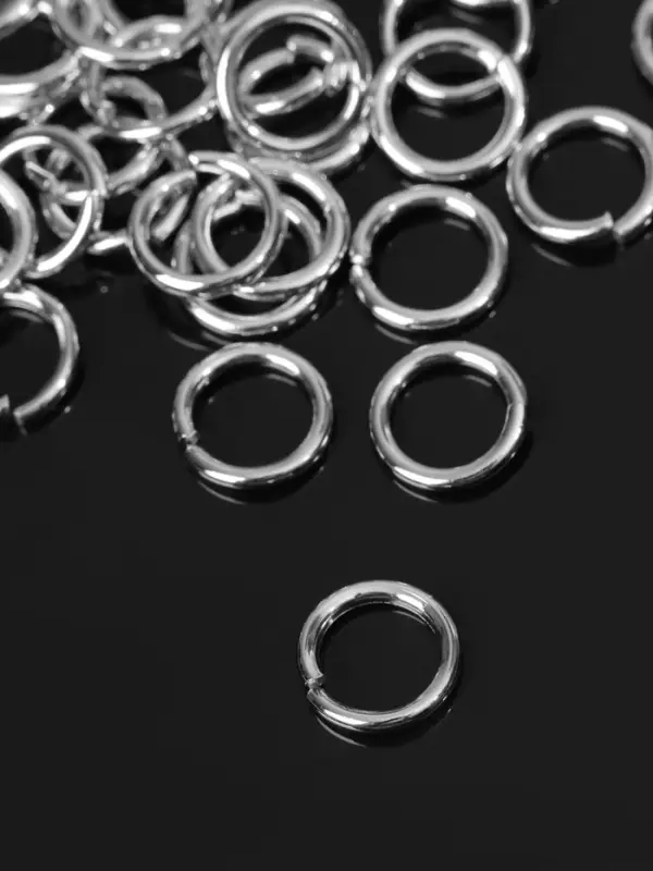 Кольцо соединительное &laquo;СМ-984&raquo;, 1&times;10 мм, набор 50 г, &plusmn; 145 шт. цвет серебро