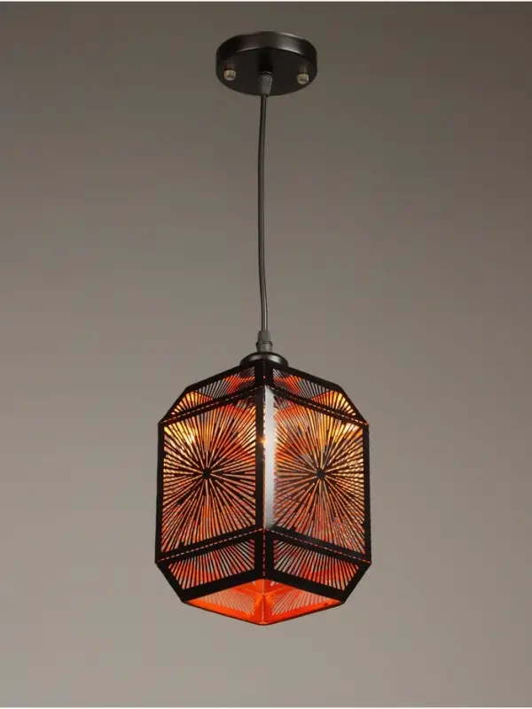 Светильник потолочный BayerLux &laquo;Кэлшот&raquo; (Сияние), 1&times;40 Вт, Е27, черный, 13&times;13&times;20+100 см