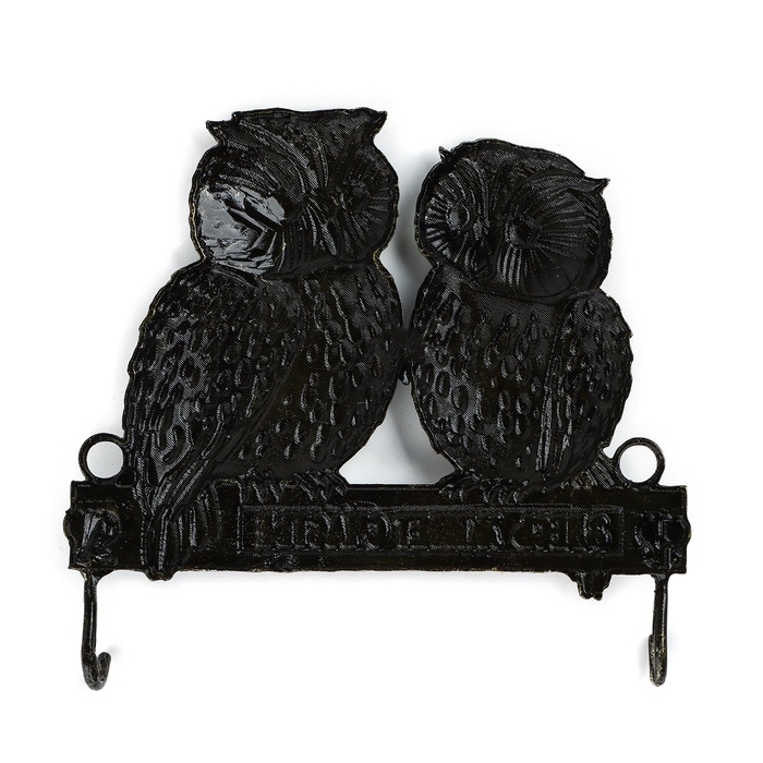 Ключница настенная «Здесь живет счастье», совы, 12 х 10.3 см Ключница настенная «Здесь живет счастье», совы, 12 х 10.3 см